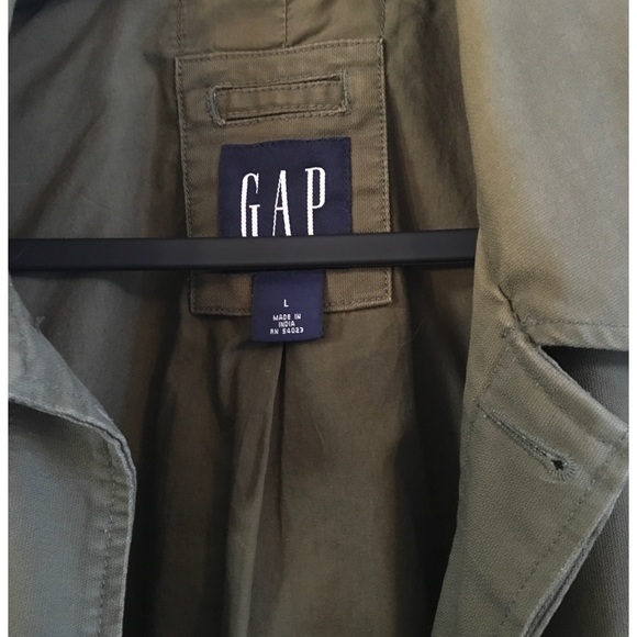 GAP Utility Overshirt/Jacket Men’s Army Green L - Picture 3 of 7